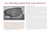 La Piedra del Sol ¿en París? - mesoweb.com · calendario azteca [la Piedra del Sol], del al-tar de los sacrificios [la Piedra de Tízoc] y del famoso ídolo Teoyatimiqui [la Coatli-