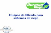 Equipos de filtrado para sistemas de riegodurmanriego.com.mx/docs/productos_yamit-drsa.pdf · TIPOS DE FILTROS Filtros manuales de malla. Hidrociclones. Filtros de arena. Filtros