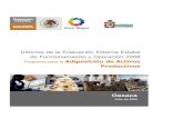 Informe de la Evaluación Externa Estatal de … · Dr. Everardo González Padilla Coordinador General de Ganadería Ing. Ramón Corral Ávila Comisionado Nacional de Acuacultura