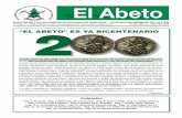 “EL ABETO” Es yA BICENTENARIO · “el abeto” es ya bicentenario desde abril del año 1998, con el número uno de la Revista “El abeto”, hasta el mes de febrero del corriente