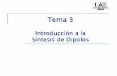 Tema 3 - arantxa.ii.uam.esarantxa.ii.uam.es/~jortega/Tema3_ACE.pdf · Tema 3: Introducción a la Síntesis de Dipolos T3.2 3.1. Introducción En este tema vamos a ver cómo es posible