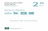 Pautas de corrección - Junta de Andalucía€¦ · pautas de corrección de la prueba que se indican para cada pregunta. ... izquierdo, superior e inferior y a la pauta del renglón).