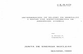 JUNTA DE ENERGÍA NUCLEAR MADRID,1980 - ipen.br · xantato de potasio (5). Por otra parte, las condiciones gene-rales de separación del Se con dietil ditiocarbamato sódico (Na DDTC)