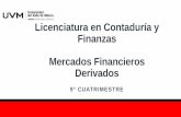 Licenciatura en Contaduría y Finanzas Mercados Financieros ... · Mercados Financieros Derivados 9° CUATRIMESTRE. Unidad 6. Impacto contable y fiscal de las operaciones ... por