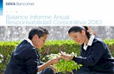 RC01 Balance Informe Anual Responsabilidad Corporativa 2010 · Balance Informe Anual Responsabilidad ... apuesta por innovar en esta materia y encontrar los ... impartir cursos a