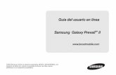 Guía del usuario en línea Samsung Galaxy PrevailTM II · menudo no se aplican a aplicaciones de terceros. Es posible que dichas aplicaciones accedan a tu información personal o