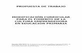 PROPUESTA DE TRABAJO DE PRIMARIA - Inicioculturaemprendedora.extremaduraempresarial.es/wp-content/uploads/... · 1. Introducción Este documento está concebido como una propuesta