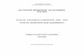 ALCALDÍA MUNICIPAL ALPUJARRA, TOLIMA.cdim.esap.edu.co/BancoMedios/Documentos PDF/plan_desarrollo... · general, que de Alpujarra como territorio y como comunidad, ha elaborado el