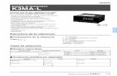 Medidor de temperatura K3MA-L - assets.omron.eu · Medidor de temperatura K3MA-L F-37 Procesadores de señal/indicadores digitales de panel Características Nota: La precisión de