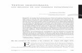 Textos inaugurales - Literatura Iberoamericana I / II · 1870-1914, aproximadamente, momento en que se realiza el proceso de afianzamiento de la “Argentina moderna”, buscando