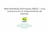 New Breeding Techniques (NBTs) Una nueva era en el ... · nueva era en el mejoramiento de plantas. Humberto Prieto Bioquímico, Dr. en Bioquímica Estación Experimental La Platina