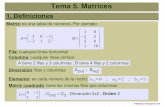 Tema 5. Matrices - matepaco.magix.netmatepaco.magix.net/public/1718/2BachMatCCSSII/Libro/05MatricesTeor... · Cálculo de la matriz inversa por el método de Gauss: Se coloca a la