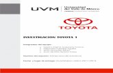 INVESTIGACION toyota 1docshare01.docshare.tips/files/24664/246647150.pdf · 2016-06-03 · encima de los modelos de Toyota. The Ford Fusion, por ejemplo, le ganó al Toyota Camry