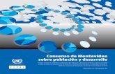 Consenso de Montevideo sobre población y desarrollo · adolescentes y jóvenes C. Envejecimiento, protección social y desafíos socioeconómicos D. Acceso universal a los servicios