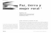 Paz, tierra mujer rural' - core.ac.uk · Costa Rica, Guatemala, México, Paz, tierra y mujer rural' ... puede considerar como una contrarreforma agraria única en la historia rural