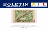 BOLETÍN - mascoleccionismo.com · de periódicos con fajas alusivas. El primer correo aéreo fue llevado en el Ecuador, por el avión El ... El primer vuelo verificose el 16 de junio