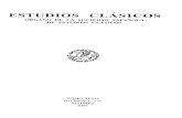ESTUDIOS CLÁSICOS · Redacción: Vitrubio 8, 2", 28006 ... El libro editado por ROBB 1983a. que reúne una serie de artículos-reseña en tomo al ... Diógenes Laercio, nuestro ...