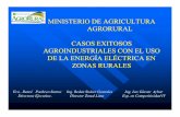 MINISTERIO DE AGRICULTURA AGRORURAL CASOS … Ing. Luz... · prima, (3) Idea de Negocio, (4) Plan de Negocio, (5) inversión de Implementación del Negocio Rural (contar con lagunas