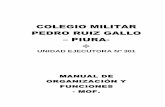 COLEGIO MILITAR PEDRO RUIZ GALLO – PIURA-colegiomilitarprg.edu.pe/mof.pdf · considerados en el Cuadro para Asignación de Personal (CAP) respectivo vigente, tomando en cuenta como