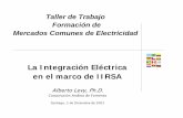La Integración Eléctrica en el marco de IIRSA · congestión producidas en los enlaces internacionales zSe deberán respetar los acuerdos bilaterales o multilaterales existentes.