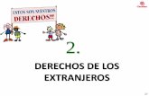 DERECHOS DE LOS EXTRANJEROS - nadiesinfuturo.orgnadiesinfuturo.org/IMG/pdf/02.pdf · Los extranjeros menores de dieciséis años tienen el derecho y el deber a la educación , que