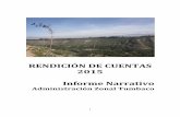 RENDICIÓN DE CUENTAS 2015 Informe Narrativo - quito.gob.ec · Informe Narrativo ... y servicio de alquiler de ... que conforman el Municipio de Quito y facilitar el ejercicio del