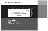 datos técnicos - MITweb.mit.edu/parmstr/Public/hvac/Daikin/30.pdf · datos técnicos Split Sky Air sistemas de climatización. Split - Sky Air Zandvoordestraat 300 EEDS05-1/3 •