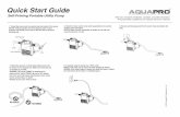Quick Start Guide - aquapropumpsus.com · Bomba Portátil De Servicio Con Sistema De Cebado Automático Guía De Inicio Rápido 2. Conecte la manguera de succión transparente (se