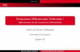 Ecuaciones Diferenciales Ordinarias I - Aplicaciones de ...pepe/cursos/edo_2012/slides/slide_48.pdf · Ecuaciones Diferenciales Ordinarias I Aplicaciones de las ecuaciones diferenciales