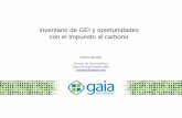 Inventario de GEI y oportunidades con el Impuesto al carbono · A partir de proyectos de eficiencia energética, uso de combustibles limpios, compra de energía verde (REC), gestión