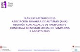 PLAN ESTRATÉGICO 2015 ASOCIACIÓN NAVARRA DE … · Presupuesto Ingresos-Gastos 2015 5. ... (colaboración con ludoteca de Ansoáin y servicio conciliación ... principios de septiembre