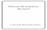 Manual de prácticas de Excel - yerarbp.files.wordpress.com · Practica 1 conociendo EXCEL 1) Filas: espacios horizontales de la hoja de cálculo. Se identifican con números. ...