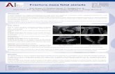 XXVII Reunión Fractura ósea fetal aislada de la Sociedad ... HCUVA... · Material y métodos: analizamos un caso de fractura fetal aislada diagnosticado en la UMF de nuestro hospital