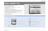 SX (400 V) - assets.omron.eu · • Alimentación de 24 Vc.c para la tarjeta de control • Opción con refrigeración líquida ... *1 Potencia basada en un motor estándar de 4 polos