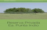 Reserva Privada Ea. Punta Indio - argentinambiental.comargentinambiental.com/wp-content/uploads/pdf/AA59-30-Reserva... · sectores de pastizales y abundantes talares, forma- ... agua