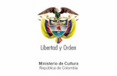 Ministerio de Cultura República de Colombia asesora... · Meta No. 1: Cofinanciar 135 Proyectos de Infraestructura Deportiva y Recreativa en el cuatrienio Ministerio de Cultura ...