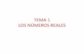 TEMA 1 LOS NÚMEROS REALES - uam.esuam.es/.../portega/curso-cero/curso-cero-mat-sept-2010-tema-1.pdf · Representar en la recta real los siguientes radicales cuadráticos: a) 34 b)