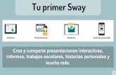 Tu primer Sway - enmarchaconlastic.educarex.esenmarchaconlastic.educarex.es/pildoras/pub/cont/archivos/_Tu... · Sway es un servicio web que te permite crear páginas web para mostrar