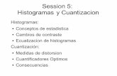 Session 5: Histogramas y Cuantizacion - IPOL Development ...dev.ipol.im/~facciolo/procsig/t6.pdf · Histogramas y Cuantizacion ... Si agregamos 1 bit. -> La distorsion se reduce un