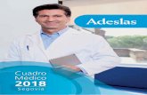 Cuadro Médico 2018 · Te presentamos el nuevo Cuadro Médico de Adeslas. ... CENTRO MEDICO LOS TILOS DRA. MARTIN RODRIGUEZ, SONIA DRA. FELIX LOPEZ, AURORA Pº. TILOS 921466633