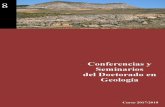 X CICLO DE CONFERENCIAS Y SEMINARIOS · 2018-06-26 · TEXTURALES EN ARCILLAS CALCINADAS ... oportunidad de asistir a otras charlas de contenido geológico recomendadas por ... de