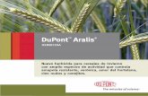 DuPont TM Aralis · Cultivos autorizadosrigo, cebada, avena, centeno y triticaleT Usos autorizados ol de malas hierbas dicotiledóneas Contr en postemergencia de las mismas Dosis