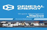 Grupos electrógenos Marinos Auxiliares - Genesal Energy · GENESAL ENERGY es un grupo empresarial con sede en España dedicado al sector de la energía distribuida. Sus actividades