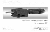 Manual de montaje - Watt Drive Antriebstechnik GmbH · 15.2 Reductor helicoidal de engranajes cilíndricos H de una etapa ... AFA (brida+eje hueco) AF (brida+eje macizo) AFS (brida+disco