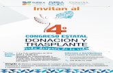 programa 4 congreso trasplantes 2016 · Invitados de honor Neftalí Salvador Escobedo Zoletto ... 2 norte 1042 San Pablo Xochimehuacan, sobre lateral Autopista México Puebla, C.P