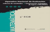 3° EGB Análisis de resultados de Matemática 3 año EGB Análisis de los item Números naturales y operaciones El conjunto de item que evalúa los contenidos de Números naturales