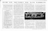 POR EL MUNDO DE LOS LIBROS · 2014-02-22 · Glosas y valonas.  B~enos Aires, 1947 ... Un nuevo libro del maestro Men ... para desbordar el torrent~ de la sim ...