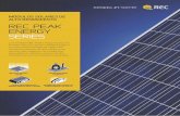 Ficha tecnica panel solar REC 250W poli - Monsolar.com · 3 cadenas de 20 células con diodos de derivación Cristal: Vidrio solar de mm con ... REC es uno de los principales proveedores