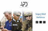 SEGURIDAD & DEFENSA - APD Algoritmos Procesos y Diseños ...gapd.es/docs/pdf/APD-Seguridad-Defensa.pdf · en la gestión de emergencias. ACTrack ... Sirena policial y reflector ...