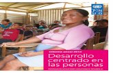 informe anual 2012 Desarrollo centrado en las personas · y cumplimiento de los Objetivos de Desarrollo del Milenio 9 publicaciones: Reducción de pobreza y Competividad productiva